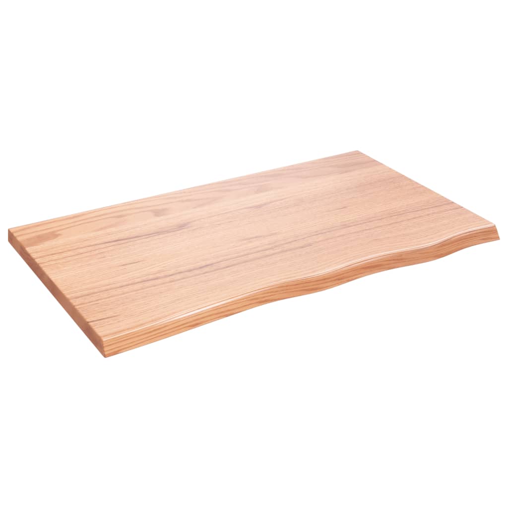 Vidaxx Washbasin Top 100x60x (2-4) cm behandlet solid træ lysebrun