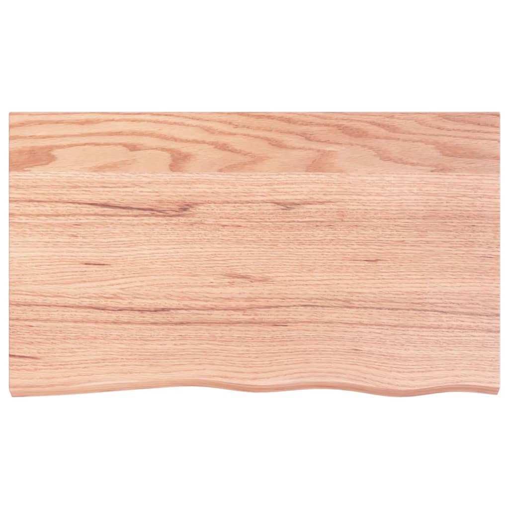 Vidaxx Washbasin Top 100x60x (2-4) cm behandlet solid træ lysebrun