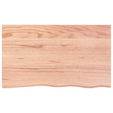 Vidaxx Washbasin Top 100x60x (2-4) cm behandlet solid træ lysebrun
