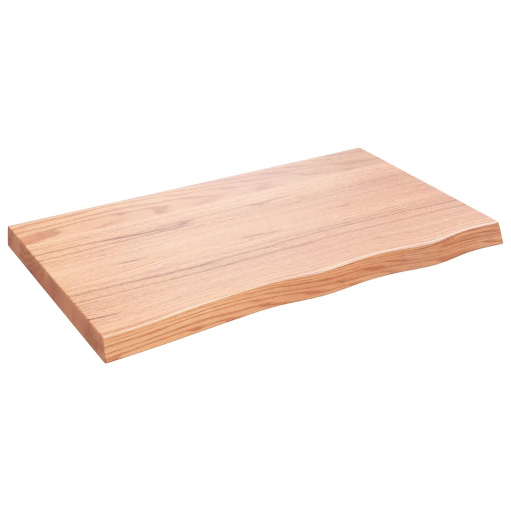 Vidaxx Washbasin Top 100x60x (2-6) cm behandlet solid træ lysebrun