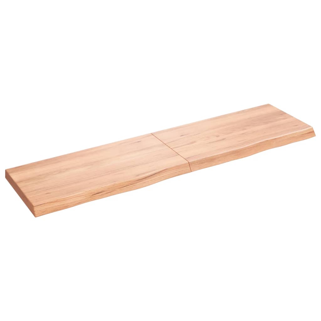 Vidaxx Washbasin Top 120x30x (2-4) cm behandlet solid træ lysebrun