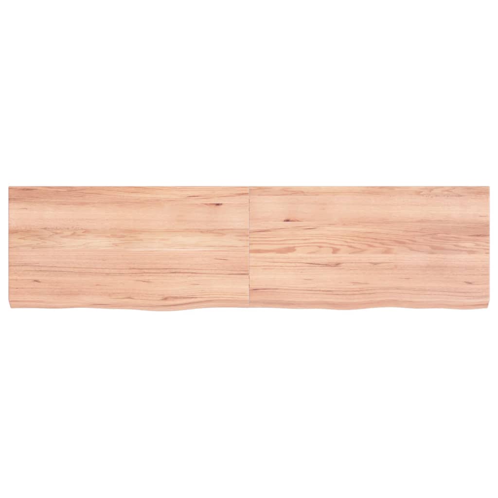Vidaxx Washbasin Top 120x30x (2-4) cm behandlet solid træ lysebrun