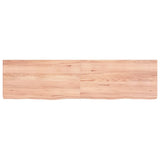 Vidaxx Washbasin Top 120x30x (2-4) cm behandlet solid træ lysebrun