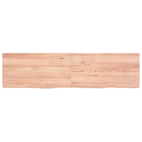Vidaxx Washbasin Top 120x30x (2-4) cm behandlet solid træ lysebrun