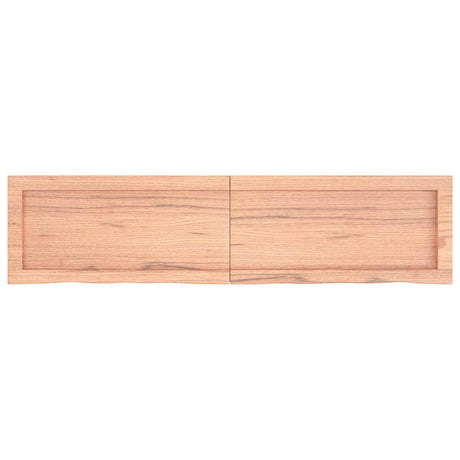 Vidaxx Washbasin Top 120x30x (2-4) cm behandlet solid træ lysebrun