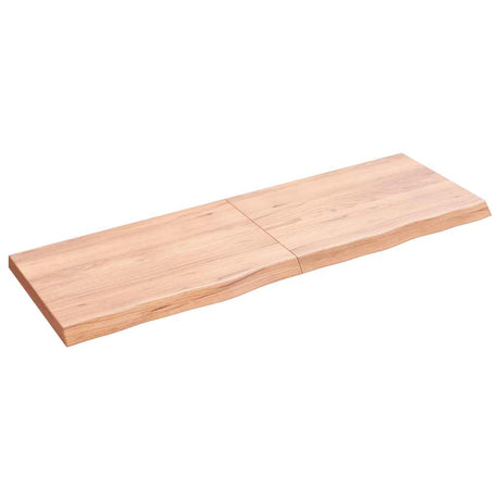 Vidaxx Washbasin Top 120x40x (2-4) cm behandlet solid træ lysebrun
