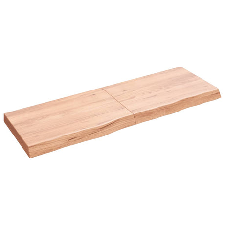Vidaxx Washbasin Top 120x40x (2-6) cm behandlet fast træ lysebrun