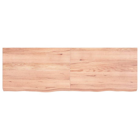 Vidaxx Washbasin Top 120x40x (2-6) cm behandlet fast træ lysebrun