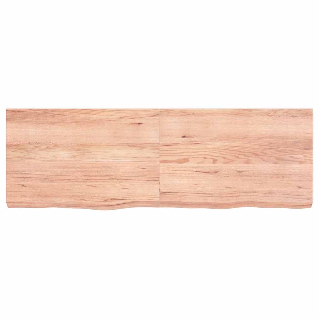 Vidaxx Washbasin Top 120x40x (2-6) cm behandlet fast træ lysebrun