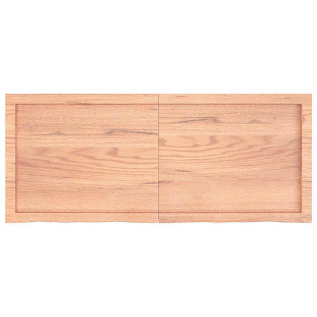Vidaxx Washbasin Top 120x50x (2-4) cm behandlet solid træ lysebrun