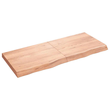 Vidaxx Washbasin Top 120x50x (2-6) cm behandlet solid træ lysebrun