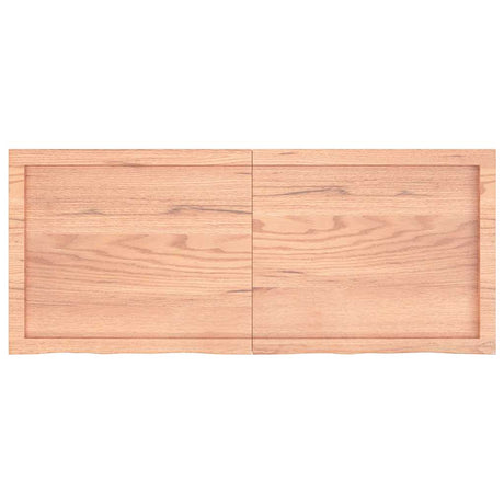 Vidaxx Washbasin Top 120x50x (2-6) cm behandlet solid træ lysebrun