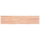 Vidaxx Washbasin Top 140x30x (2-4) cm behandlet fast træ lysebrun