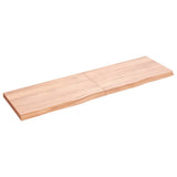 Vidaxx Washbasin Top 140x40x (2-4) cm behandlet fast træ lysebrun