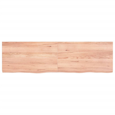 Vidaxx Washbasin Top 140x40x (2-4) cm behandlet fast træ lysebrun