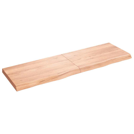 Vidaxx Washbasin Top 160x50x (2-6) cm behandlet fast træ lysebrun