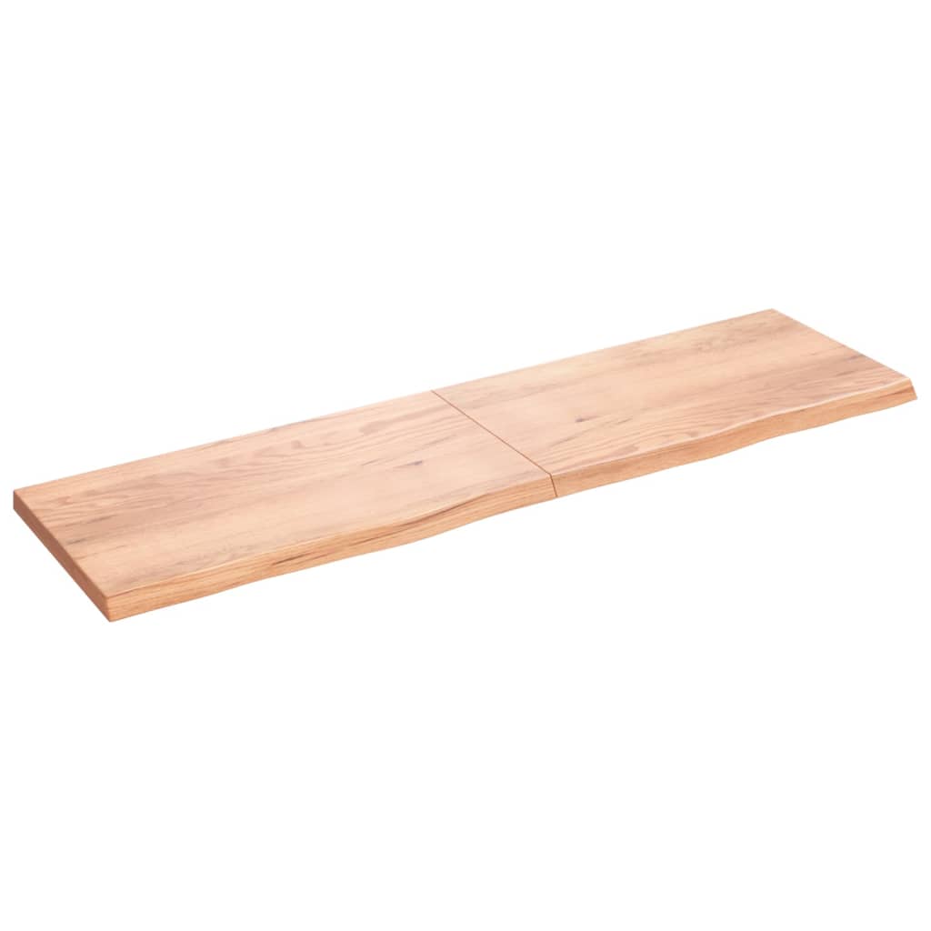 Vidaxx Washbasin Top 220x60x (2-6) cm behandlet solid træ lysebrun