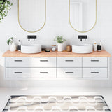 Vidaxx Washbasin Top 220x60x (2-6) cm behandlet solid træ lysebrun