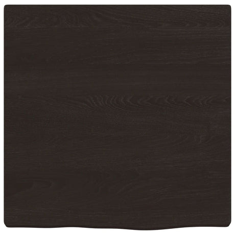 Vidaxx håndvasktop 40x40x2 cm behandlet massivt træ mørkebrun