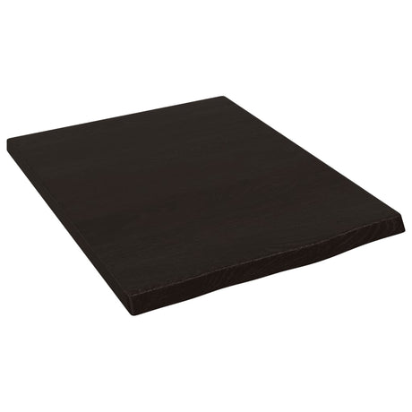 Vidaxx håndvasktop 40x50x2 cm behandlet massivt træ mørkebrun