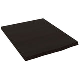 Vidaxx håndvasktop 40x50x2 cm behandlet massivt træ mørkebrun