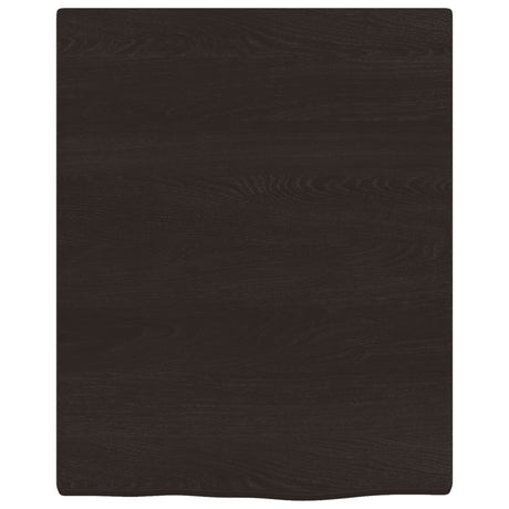 Vidaxx håndvasktop 40x50x2 cm behandlet massivt træ mørkebrun