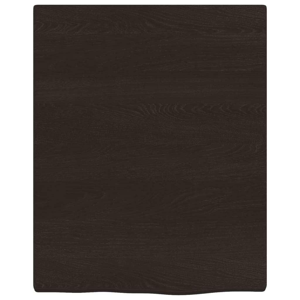 Vidaxx håndvasktop 40x50x2 cm behandlet massivt træ mørkebrun