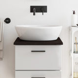 Vidaxx Washbasin Top 40x60x2 cm behandlet massivt træ mørkebrun