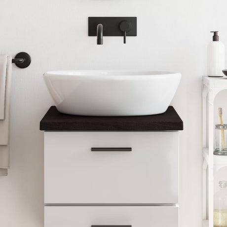 Vidaxx Washbasin Top 40x60x (2-4) cm behandlet massivt træ mørkebrun