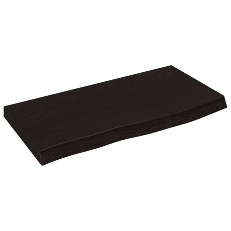 Vidaxx Washbasin Top 60x30x (2-4) cm behandlet massivt træ mørkebrun