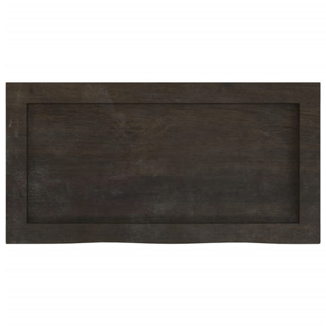 Vidaxx Washbasin Top 60x30x (2-4) cm behandlet massivt træ mørkebrun