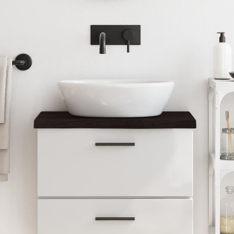 Vidaxx Washbasin Top 60x30x (2-4) cm behandlet massivt træ mørkebrun