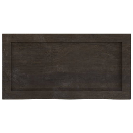 Vidaxx Washbasin Top 60x30x (2-6) cm behandlet massivt træ mørkebrun