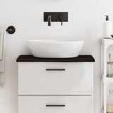 Vidaxx Washbasin Top 60x40x2 cm behandlet massivt træ mørkebrun