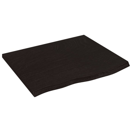 Vidaxx Washbasin Top 60x50x (2-6) cm behandlet massivt træ mørkebrun