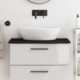 Vidaxx Washbasin Top 80x40x2 cm behandlet massivt træ mørkebrun