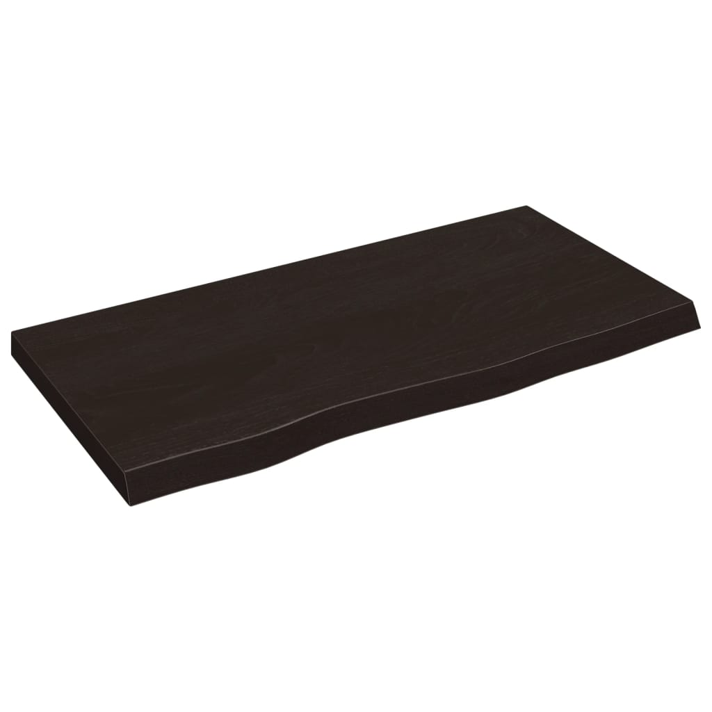Vidaxx Washbasin Top 80x40x (2-4) cm behandlet massivt træ mørkebrun