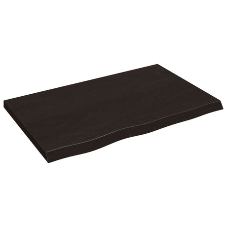 Vidaxx Washbasin Top 80x50x (2-4) cm behandlet massivt træ mørkebrun