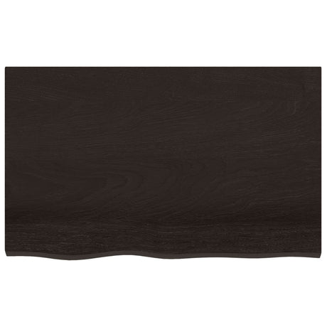 Vidaxx Washbasin Top 80x50x (2-4) cm behandlet massivt træ mørkebrun