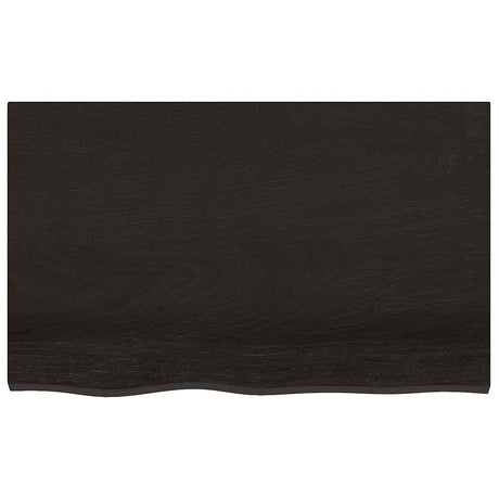 Vidaxx Washbasin Top 80x50x (2-4) cm behandlet massivt træ mørkebrun