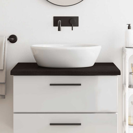 Vidaxx Washbasin Top 80x50x (2-4) cm behandlet massivt træ mørkebrun