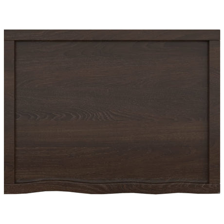 Vidaxx Washbasin Top 80x60x (2-6) cm behandlet massivt træ mørkebrun
