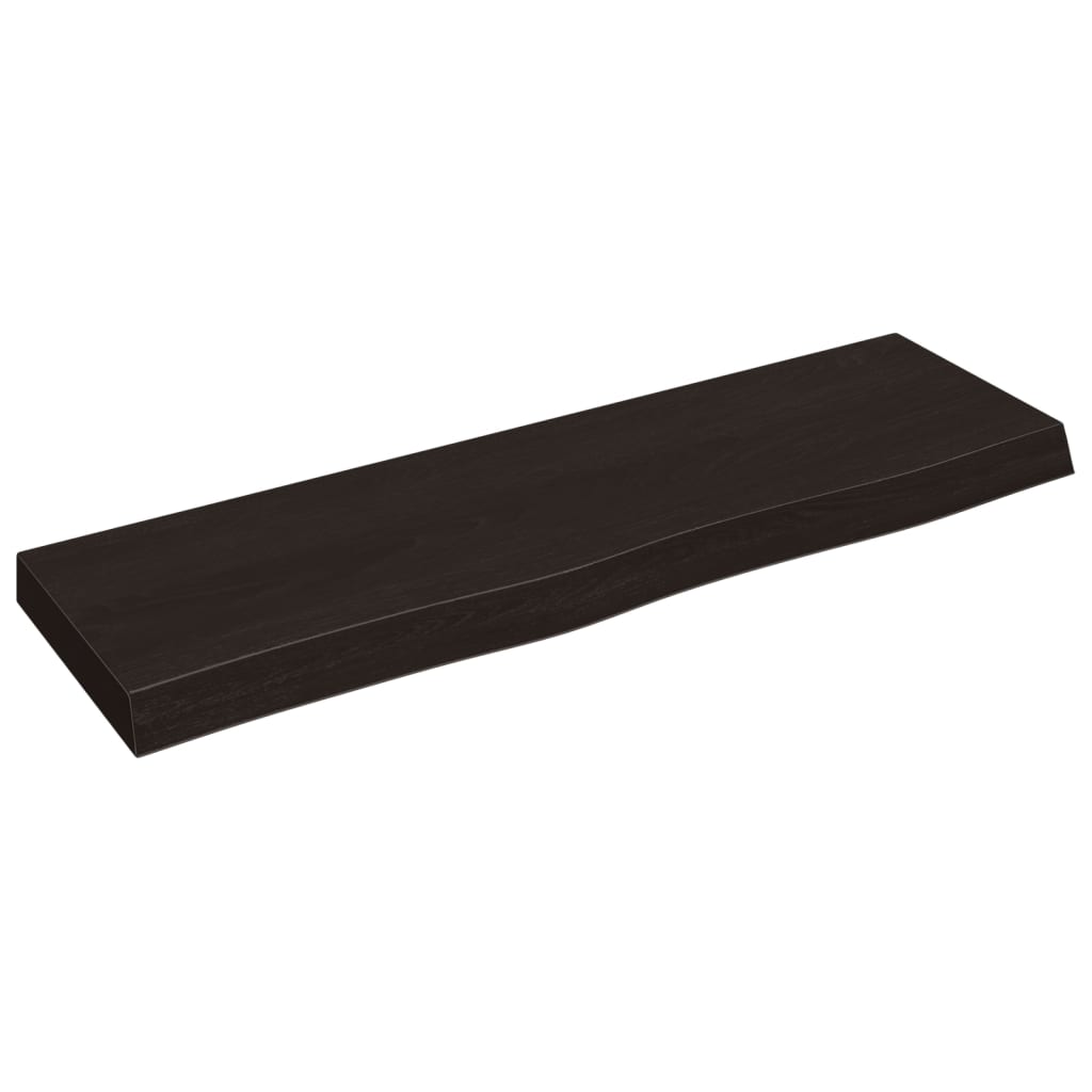 Vidaxx Washbasin Top 100x30x (2-6) cm behandlet massivt træ mørkebrun