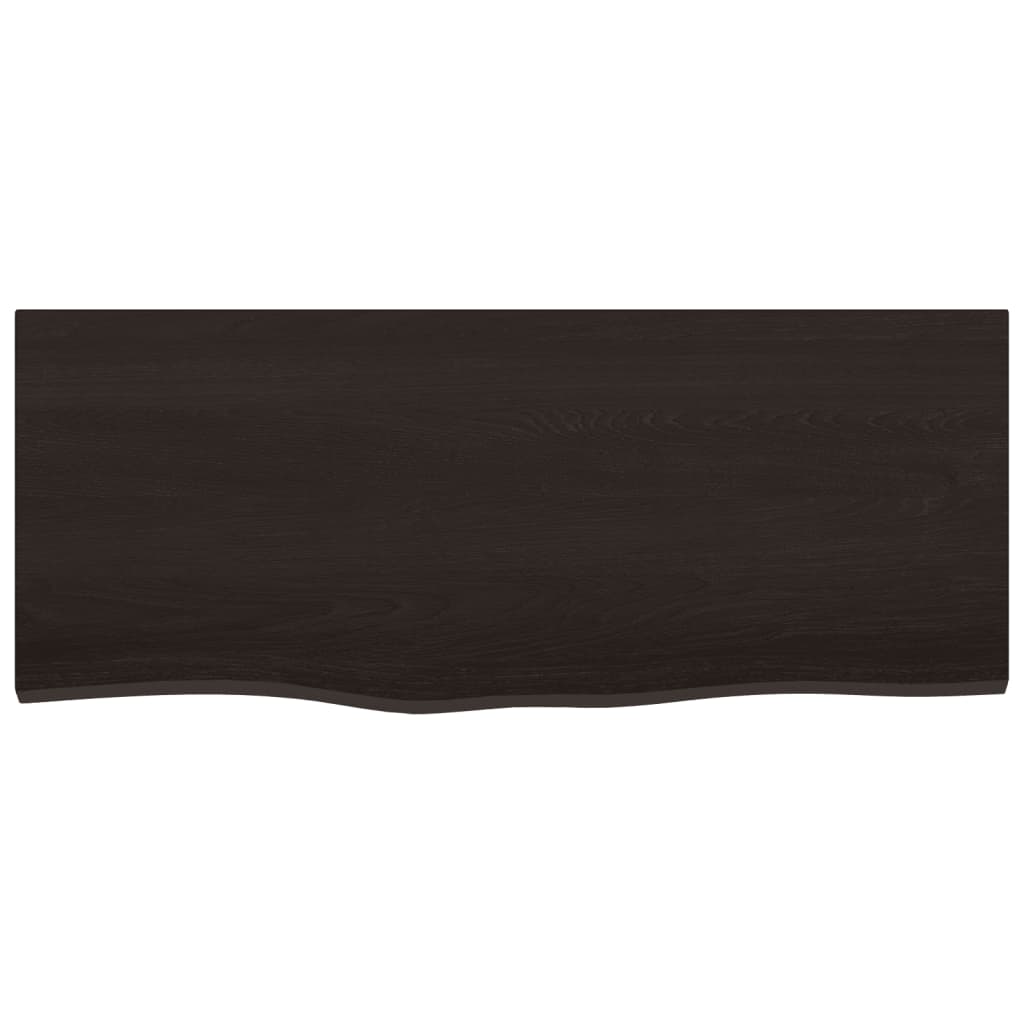 Vidaxx Washbasin Top 100x40x2 cm behandlet massivt træ mørkebrun