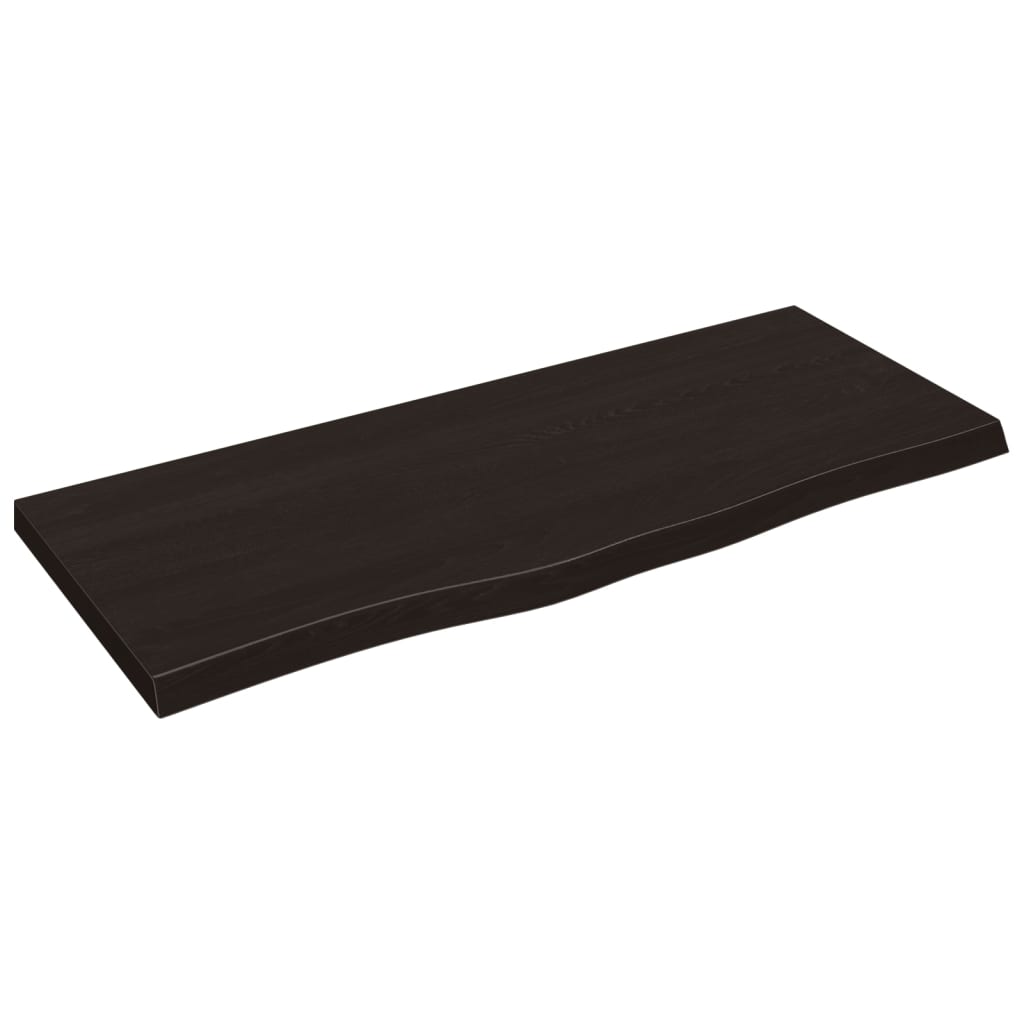 Vidaxx Washbasin Top 100x40x (2-4) cm behandlet massivt træ mørkebrun
