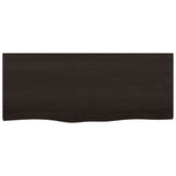 Vidaxx Washbasin Top 100x40x (2-4) cm behandlet massivt træ mørkebrun