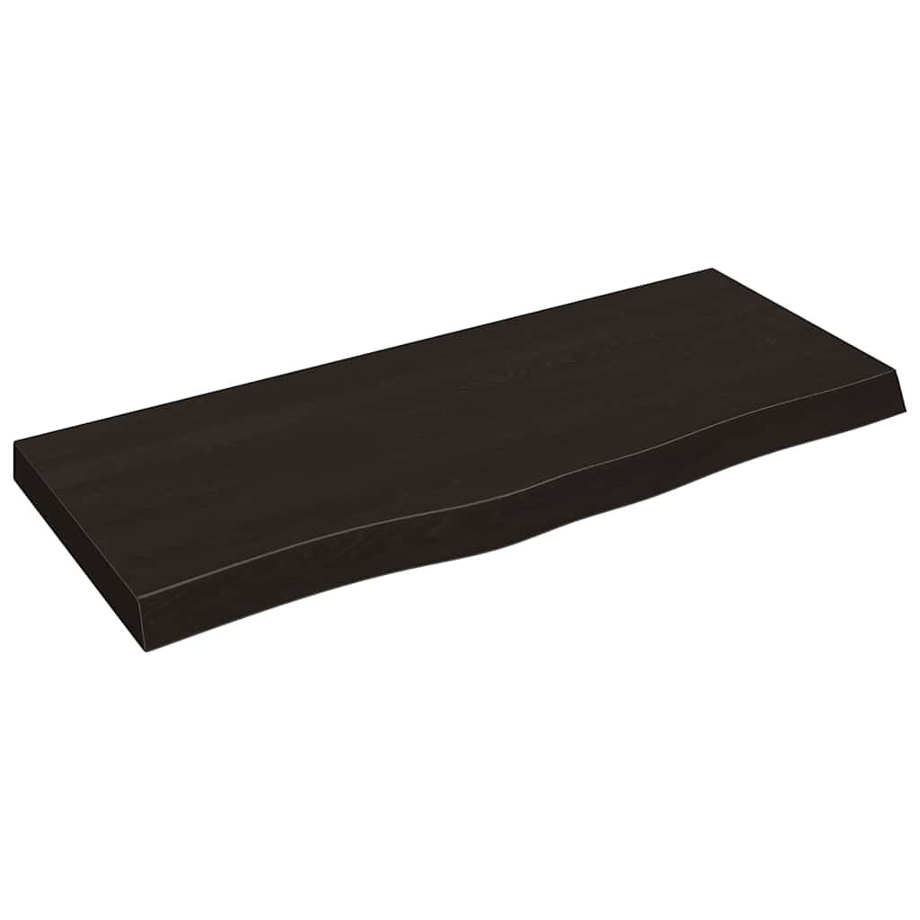 Vidaxx Washbasin Top 100x40x (2-6) cm behandlet massivt træ mørkebrun