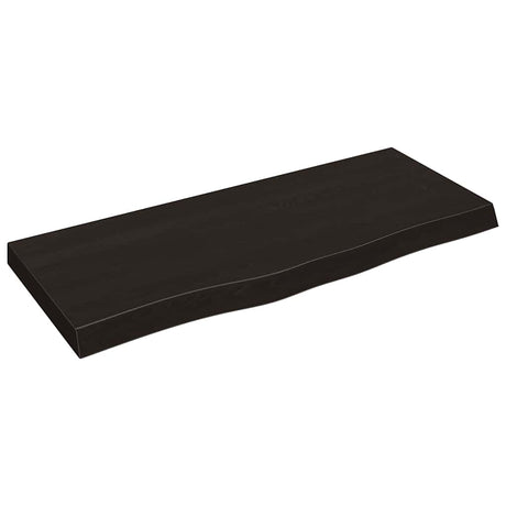 Vidaxx Washbasin Top 100x40x (2-6) cm behandlet massivt træ mørkebrun