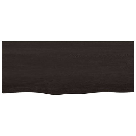 Vidaxx Washbasin Top 100x40x (2-6) cm behandlet massivt træ mørkebrun