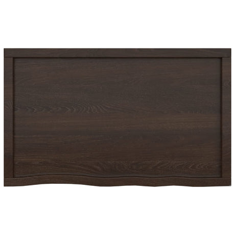 Vidaxx Washbasin Top 100x60x (2-4) cm behandlet massivt træ mørkebrun